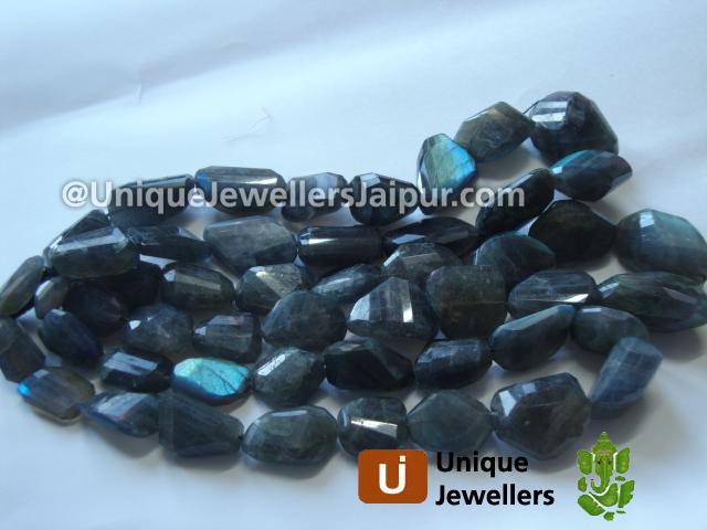 Labradorite Faceted Nugget Beads